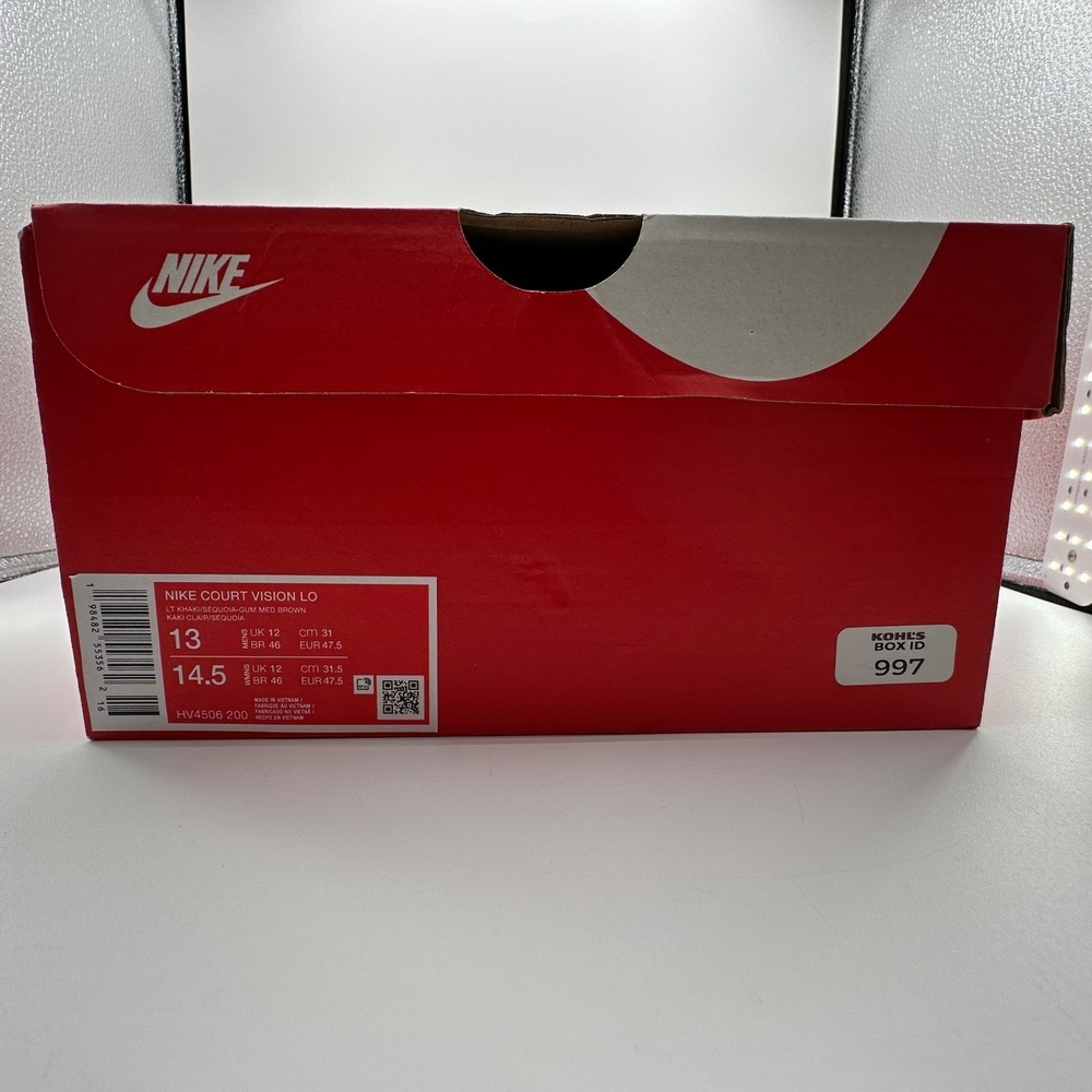 Nike Court Vision Low Shoes Mens 13 Light Khaki Sequoia Gum‎ HV4506-200 NEW - Picture 12 of 12